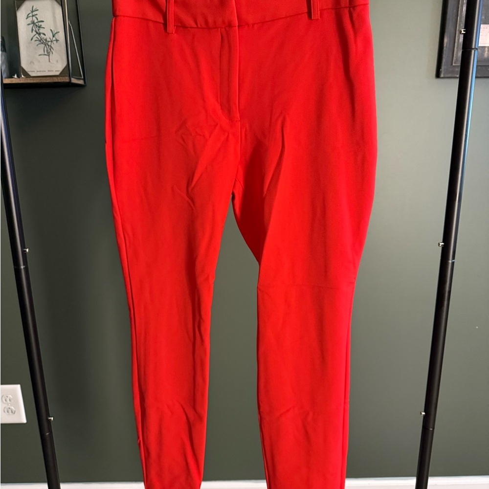 Express Red Ankle Pants